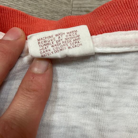 Vintage 60s 70s Mayo Spruce Sawyer Canoes Ringer T Shirt Men's M - Picture 8 of 11